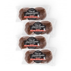 Pan de Hamburguesa Low Carb - Pack de 4 (4x 2 unidades)