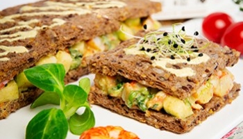 Pastel de gambas al curry